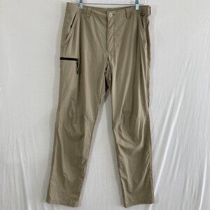 REI Co-op Men's Trailmade Pants In Tan size 34W x 32L Hiking Outdoor Active